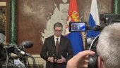 VUČIĆ SE OBRAĆA JAVNOSTI POSLE SASTANKA S PUTINOM: Predsednik otkrio o čemu je razgovarao sa ruskim liderom VUČIĆ SE OBRAĆA JAVNOSTI POSLE SASTANKA S PUTINOM: Predsednik otkrio o čemu je razgovarao sa ruskim liderom