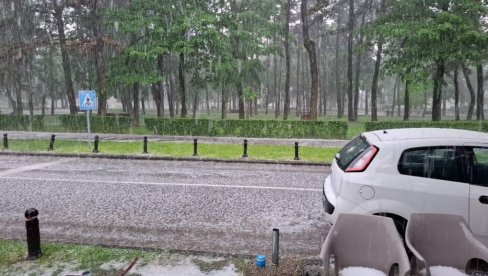POSLE ZEMLJOTRESA- KATAKLIZMA! Nezapamćeno nevreme pogodilo Nikšić, sve se beli na ulicama (VIDEO)