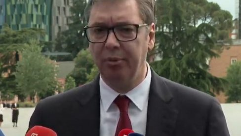 VUČIĆ SE OBRAĆA IZ TIRANE: