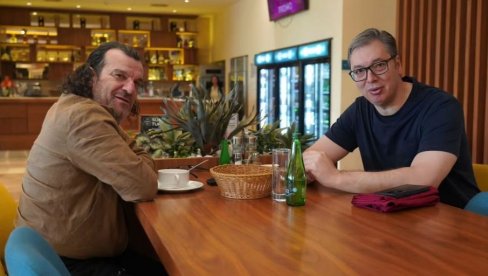 VUČIĆ SA LUKASOM U NIŠU: Slika nadrealna, spremamo se za Niško popodne (FOTO)