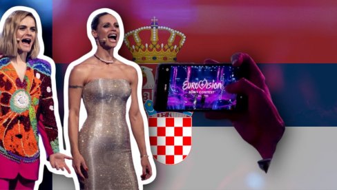 УПС, ГРЕШКА! Хрват наступао у финалу Евровизије, а тамо - застава Србије (ФОТО)
