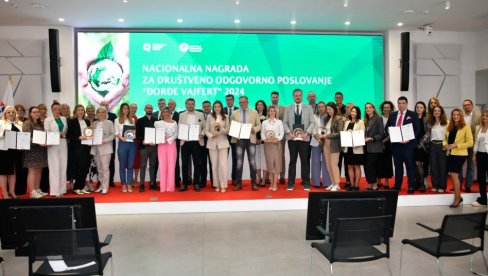 ALTA banka dobitnik Nacionalne nagrade Đorđe Vajfert 2024 za izuzetan doprinos zajednici