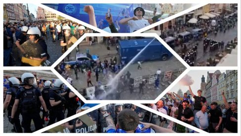 HAOS, TUČE NAVIJAČA PO CELOM GRADU! Uznemirujući snimci, neredi na sve strane - policija koristi i vodene topove! (VIDEO)