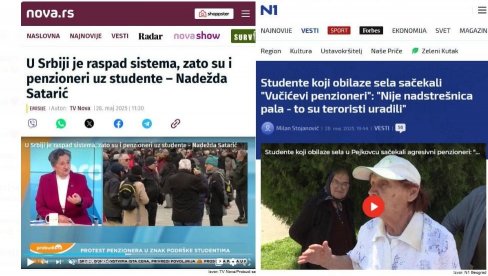 MRZITELJI SE POTPUNO POGUBILI: Prepodne - penzioneri su uz studente, uveče - Vučićevi penzioneri MRZITELJI SE POTPUNO POGUBILI: Prepodne - penzioneri su uz studente, uveče - Vučićevi penzioneri