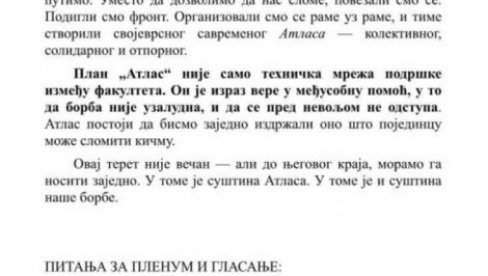 ОПЕРАЦИЈА АТЛАС У ТОКУ - БЛОКАДЕРИ ФОРМИРАЛИ ПАРАВОЈНЕ ЈЕДИНИЦЕ: Циљ - крвопролиће на факултетима (ФОТО) ОПЕРАЦИЈА АТЛАС У ТОКУ - БЛОКАДЕРИ ФОРМИРАЛИ ПАРАВОЈНЕ ЈЕДИНИЦЕ: Циљ - крвопролиће на факултетима (ФОТО)