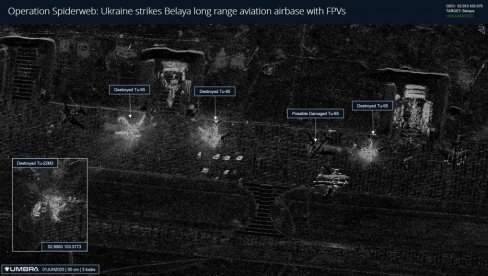 OBJAVLJENE PRVE SLIKE UNIŠTENIH RUSKIH BOMBARDERA: Zelenski lično nadgledao operaciju (FOTO)