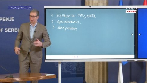 ИМА ЗАНИМЉИВИХ СТВАРИ НА СКАЈУ Вучић изнео три тачке како се водила брутална кампања лажи и напада на њега