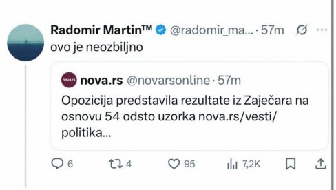 ОПОЗИЦИОНАРИ ПОРУЧУЈУ БЛОКАДЕРИМА У ЗАЈЕЧАРУ: Јако сте се неозбиљно понели што сте прогласили победу са пола пребројаних гласова! (ФОТО)