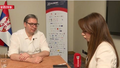 PREDSEDNIK ZA TV INFORMER IZ PRAGA: Srbija vratila na stabilan put, blokaderi ne mogu da vrate zemlju u 2000. godinu