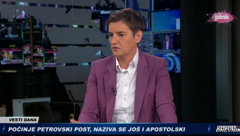БРНАБИЋ НА ТВ ПИНК: Председница Народне скупштине говори о најактуелнијим темама