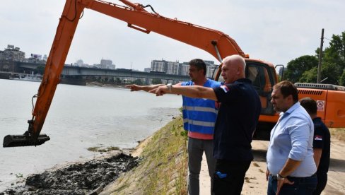 RADOVI TEKU PREDVIĐENOM DINAMIKOM: Sanacija i uređenje leve obale reke Save
