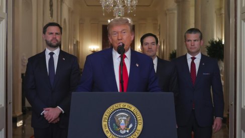 ЗАПАМТИТЕ, ОСТАЛО ЈЕ ЈОШ МНОГО МЕТА: Трампово прво обраћање након напада на Иран