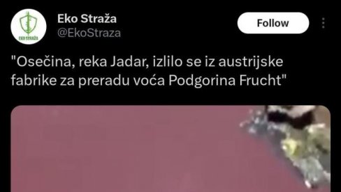 TO NI PAS S MASLOM NE BI POJEO Ispušteni sok u reku za Šolakove medije su probna bušenja i genocid u reci Jadar (FOTO)