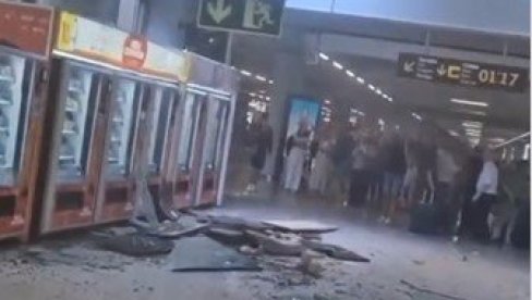 PANIKA NA AERODROMU: Srušio se deo krova, ima povređenih - haos na Majorci (VIDEO)