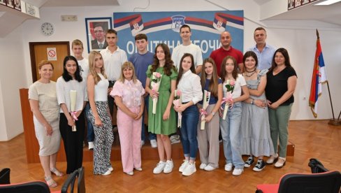 NAGRAĐENI ZA USPEH:  Tradicionalni prijem vukovaca u opštini Beočin
