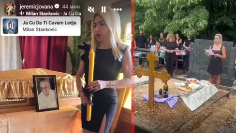 ЈА НЕ ВЕРУЈЕМ У СМРТ Говор Јоване Јеремић на сахрани оца (ВИДЕО)