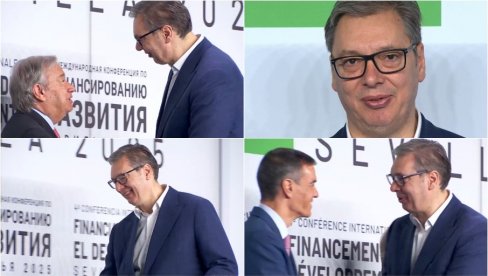 ВУЧИЋ У СЕВИЉИ: Председник Србије стигао на конференцију УН о финансирању развоја (ВИДЕО)