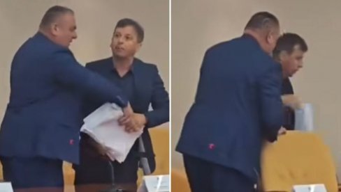SVINJO JEDNA, MAJMUNE DEBELI Vukanović opet pravio haos, reagovalo obezbeđenje (VIDEO)