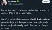 ŠTA NAS BOLI K**** ZA DECU Blokaderi zaustavili autobus pun mališana, mnogi stigli kućama tek kasno u noć (FOTO)