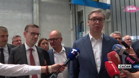 OGROMNA STVAR ZA ČAČAK: Predsednik na ceremoniji otvaranja fabrike kompanije PWO Group (VIDEO)