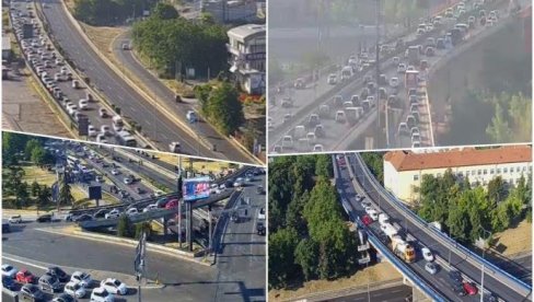 СВЕ КЉУЧНЕ УЛИЦЕ И МОСТОВИ ПРОХОДНИ: Блокадери се појаве на минут, па побегну од полиције! Једини циљ је малтретирање грађана
