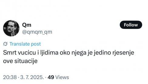 НА ПОЗИВ БЛОКАДЕРА СА ФДУ НА УБИЈАЊЕ ПОЛИЦАЈАЦА: Надовезали се њихови обожаваоци новим позивима на убијање људи