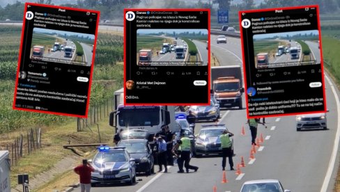 BOLESNO, TUŽNO I MORBIDNO: Evo kako se blokaderi raduju što je srpski policajac izgubio život u saobraćajnoj nesreći (FOTO)