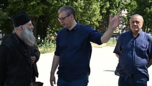 VUČIĆ SE SREO SA MUHINOM U HRAMU SVETOG SAVE: Nastavićemo da negujemo zajedničke vrednosti (FOTO)