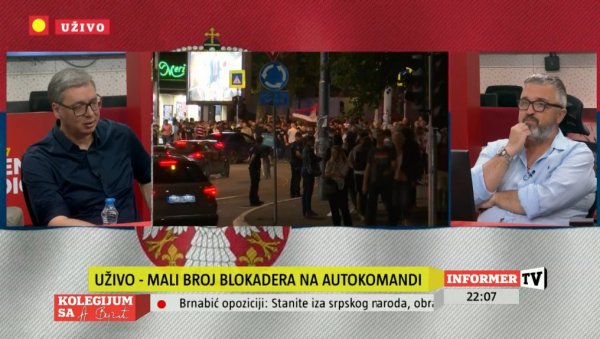 ЗНАО САМ ДА ЈЕ ЂАВО ОДНЕО ШАЛУ Вучић: То је много опака порука зликоваца блокадера