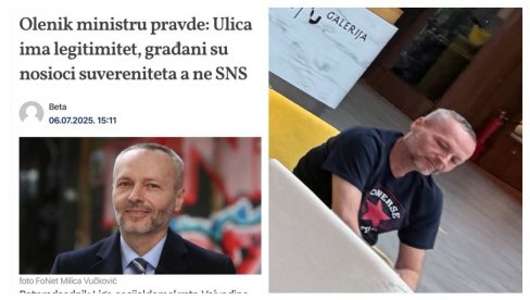 OBRAZ ĐON: Za Olenika pre pet dana legitimitet ima ulica, danas Galerija koju je Vučić sagradio! (FOTO)