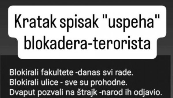 КРАТАК СПИСАК УСПЕХА БЛОКАДЕРА: Пумпа им се покварила (ФОТО) КРАТАК СПИСАК УСПЕХА БЛОКАДЕРА: Пумпа им се покварила (ФОТО)