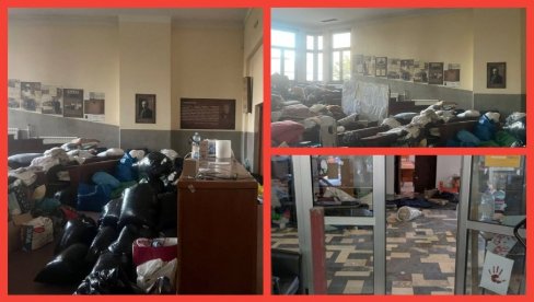 NAPRAVILI SVINJAC NA PRAVNOM: Pogledajte šta su blokaderi ostavili iza sebe - Ruglo! (FOTO)