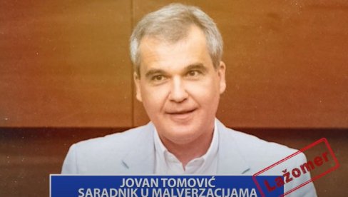 JOVAN TOMOVIĆ - SARADNIK U MALVERZACIJAMA (VIDEO)
