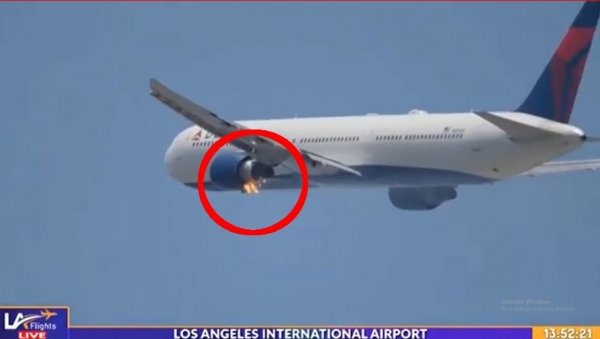 ДРАМА НА НЕБУ ИЗНАД АМЕРИКЕ: Запалио се Боинг 767 (ВИДЕО) ДРАМА НА НЕБУ ИЗНАД АМЕРИКЕ: Запалио се Боинг 767 (ВИДЕО)