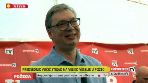 ПОЖЕГОМ ОДЈЕКУЈЕ АЦО СРБИНЕ: Председник поручио - Србин је такав да, и кад је љут, не да да му сруше државу ПОЖЕГОМ ОДЈЕКУЈЕ АЦО СРБИНЕ: Председник поручио - Србин је такав да, и кад је љут, не да да му сруше државу