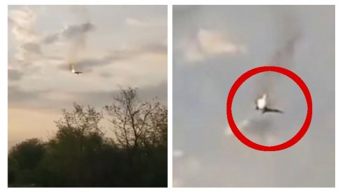 АВИОН У ПЛАМЕНУ ПАДА НА ЗЕМЉУ: Појавио се снимак пада руског авиона - сви путници погинули (ВИДЕО)