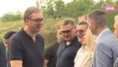ВУЧИЋ У ГОЛУПЦУ: Председник обилази радове на изградњи Дунавског коридора (ВИДЕО)