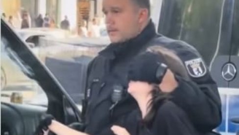 ŠOK SNIMAK IZ BERLINA, RUKE PREKO OČIJU: Pogledajte kako nemačka policija hapsi devojčicu (13) (VIDEO)