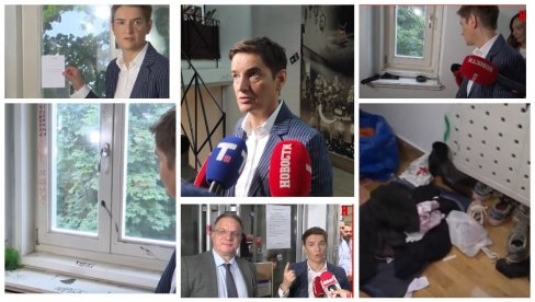 ОВО ЈЕ ПРАВО ЛИЦЕ БЛОКАДЕРА Брнабић обишла СКЦ: Добро је да људи виде како би изгледала будућност Србије са њима (ВИДЕО)