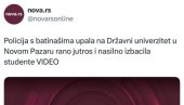 НОВА ЛАЖ ОПОЗИЦИОНИХ МЕДИЈА: Нова С сеназционализмом пали Нови Пазар и Рашку област! НОВА ЛАЖ ОПОЗИЦИОНИХ МЕДИЈА: Нова С сеназционализмом пали Нови Пазар и Рашку област!