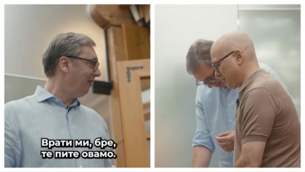 МАЈСТОРИ ЗА СЕНДВИЧЕ Кад Вучић и Вучевић уђу у кухињу (ВИДЕО) МАЈСТОРИ ЗА СЕНДВИЧЕ Кад Вучић и Вучевић уђу у кухињу (ВИДЕО)