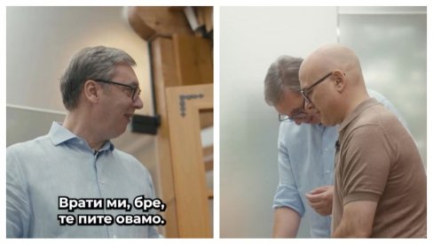 МАЈСТОРИ ЗА СЕНДВИЧЕ Кад Вучић и Вучевић уђу у кухињу (ВИДЕО) МАЈСТОРИ ЗА СЕНДВИЧЕ Кад Вучић и Вучевић уђу у кухињу (ВИДЕО)