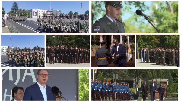 ПРОМОВИСАНИ НАЈМЛАЂИ ОФИЦИРИ ВОЈСКЕ РЕПУБЛИКЕ СРБИЈЕ: Присуствовао председник Вучић (ФОТО/ВИДЕО)