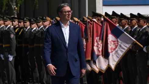 ONO ŠTO JE NAŠE, ONO ŠTO JE SRBIJA NEĆEMO DATI NIKOME Moćna Vučićeva poruka najmlađim oficirima Vojske Srbije