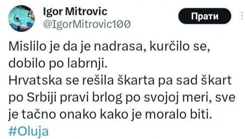 SRAMNA IZJAVA BLOKADERA ZGUBIDANA: Srpski škart iz Hrvatske dobio je po labrnji tačno kako je trebalo (FOTO) SRAMNA IZJAVA BLOKADERA ZGUBIDANA: Srpski škart iz Hrvatske dobio je po labrnji tačno kako je trebalo (FOTO)