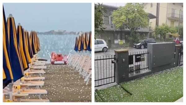 ЗАБЕЛЕЛО СЕ КАО УСРЕД ЗИМЕ: Невероватни призори у Италији, олуја направила огрому штету (ВИДЕО) ЗАБЕЛЕЛО СЕ КАО УСРЕД ЗИМЕ: Невероватни призори у Италији, олуја направила огрому штету (ВИДЕО)