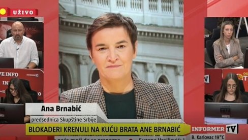 N1 JE MEGAFON FAŠISTIMA Ana Brnabić o napadu na kuću njenog brata: Rade isto što i ljotićevski zborovi koji su služili Nemcima