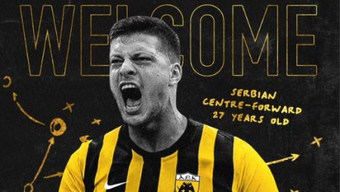 GRCI SLAVE LUKU JOVIĆA! Srbinu bilo potrebno devet minuta na debiju da postigne gol i odvede AEK u plej-of za Ligu konferencija (VIDEO)