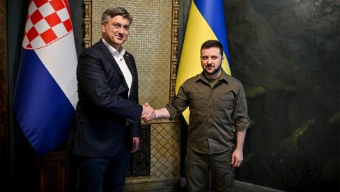 ПЛЕНКОВИЋ СЕ БРЖЕ-БОЉЕ ПОХВАЛИО: Зеленски Хрватима честитао годишњицу Олује (ФОТО) ПЛЕНКОВИЋ СЕ БРЖЕ-БОЉЕ ПОХВАЛИО: Зеленски Хрватима честитао годишњицу Олује (ФОТО)