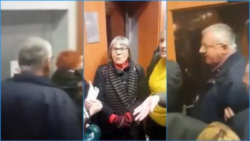 IZBACITE JE NAPOLJE! Kako je izgledao prvi sukob Šešelja sa blokaderima: Sve završeno za tren oka (VIDEO) IZBACITE JE NAPOLJE! Kako je izgledao prvi sukob Šešelja sa blokaderima: Sve završeno za tren oka (VIDEO)